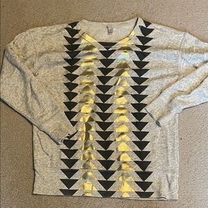 J. Crew Cream and Gold Knit Top